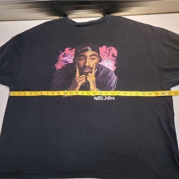 Tupac Poetic Justice Black T-Shirt Tee Unisex 3X - Picture 5 of 6